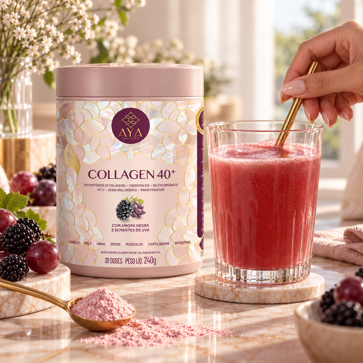 COLLAGEN 40 + AMORA NEGRA 240G
