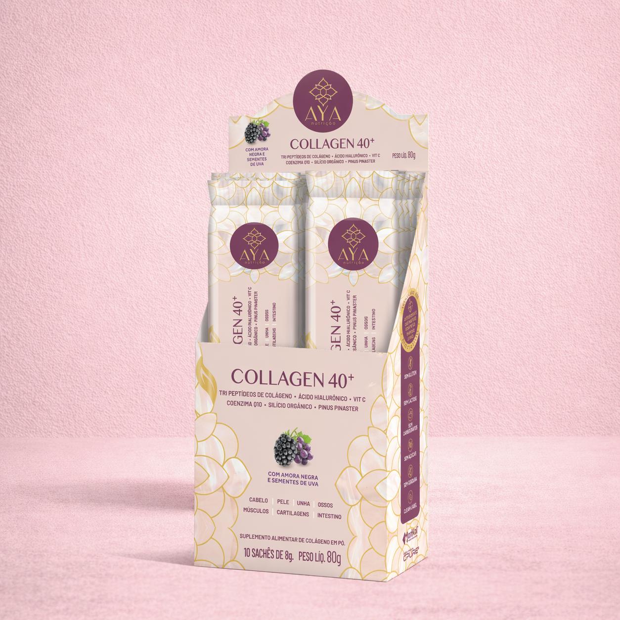 Caixa 10 sachês Collagen 40+