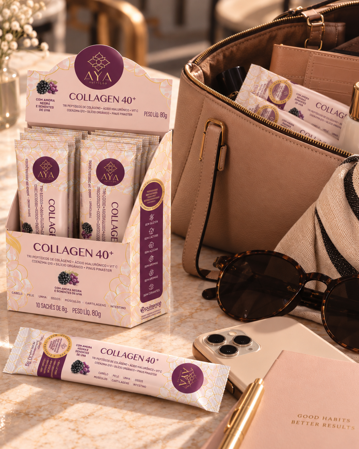 Caixa 10 sachês Collagen 40+